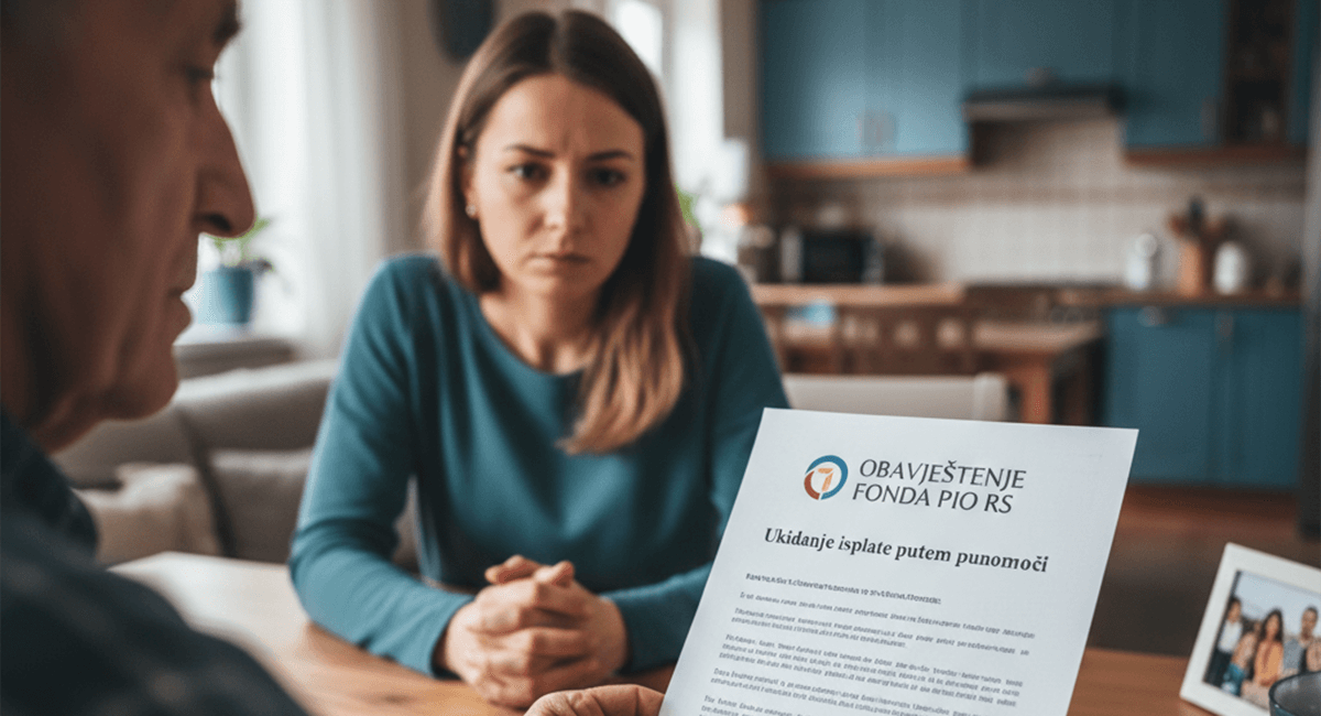 Obavještenje, punomoć, fond PIO