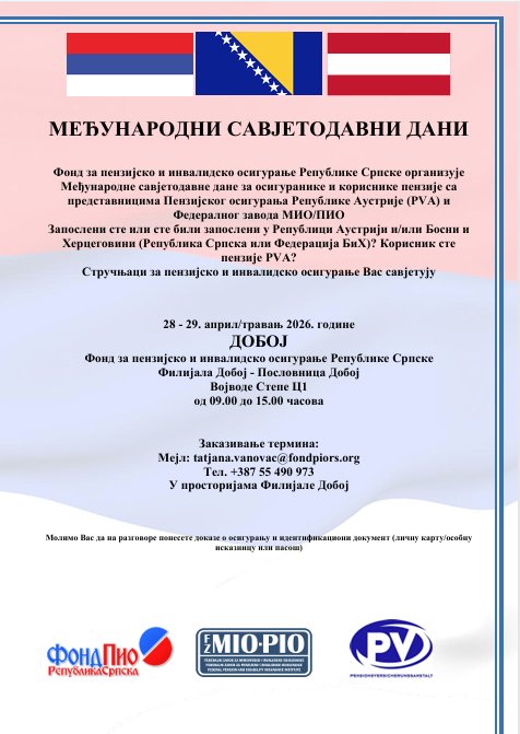 Plakat za savjetodavne dane